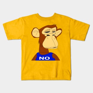 NFT non fungible token  ( sad  ape design) NO Kids T-Shirt